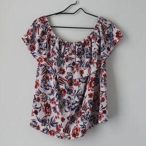 Floral Off-the-shoulder Blouse